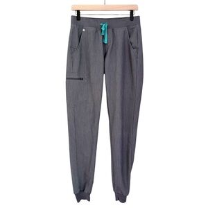Figs High Waisted Uman Relaxed Jogger Scub Pants Graphite Grey Women’s Small‎